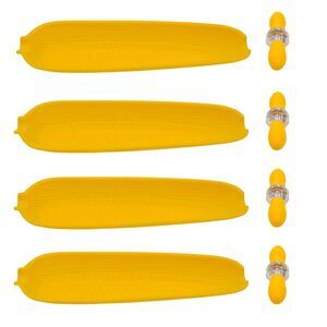 Smart Home Corn on the Cob Dish and Fork Set with Butter Spreader 13pc Set